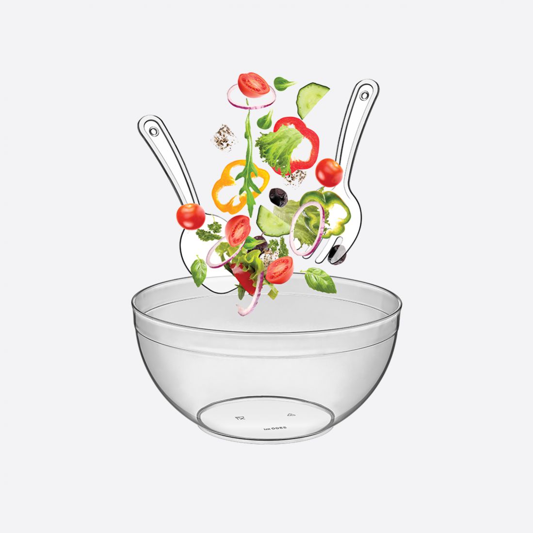 4200 ml Kristal Chef Salata Set