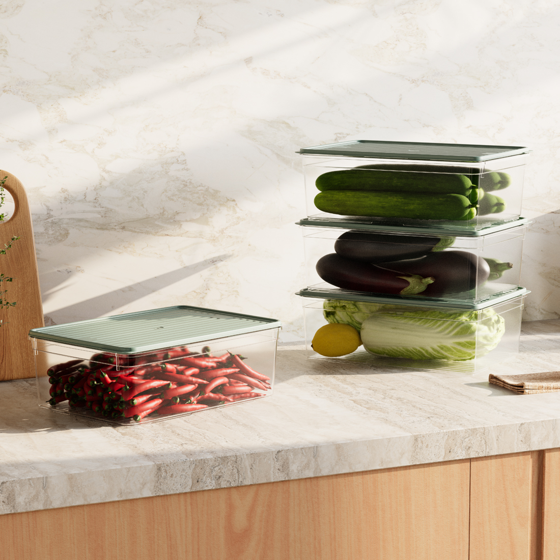 4 Parça Smart Saklama Kabı Set (4 x 4300 ml)