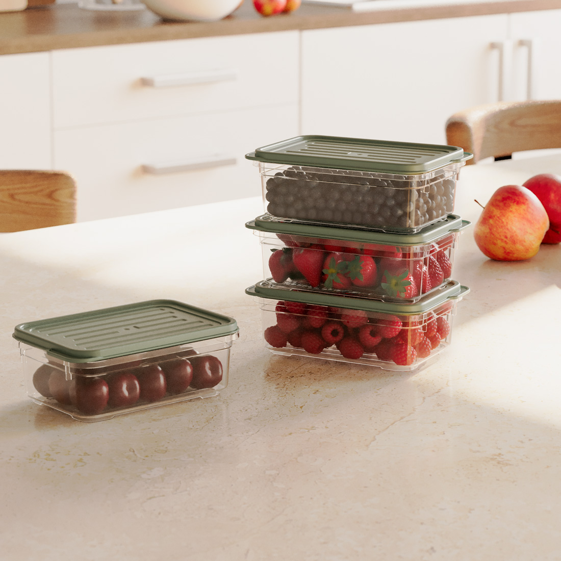 4 Pcs Smart Storage Container Set (4 x 500ml)