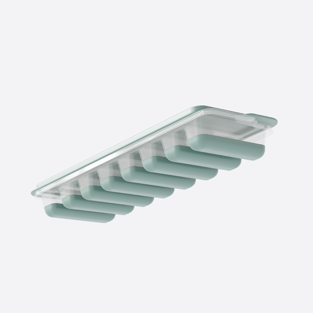 Silicone Stick Bottle Ice Cube Tray with Lid