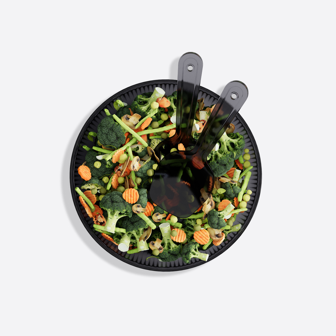 4000 ml Line Kristal Salata Set