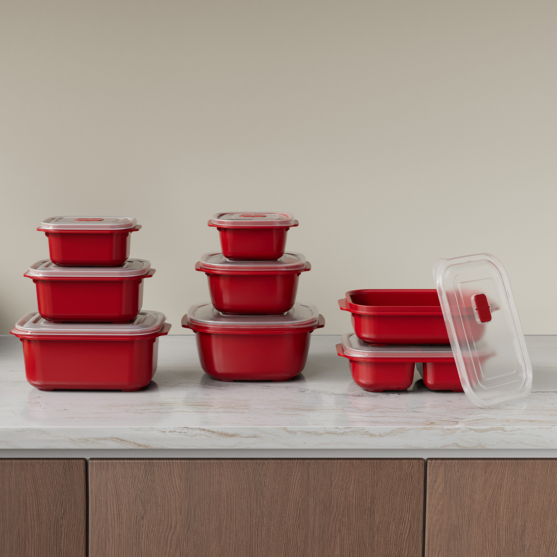 3 Pcs Heat'n Go Rectangular Set (3 x 1300 ml)