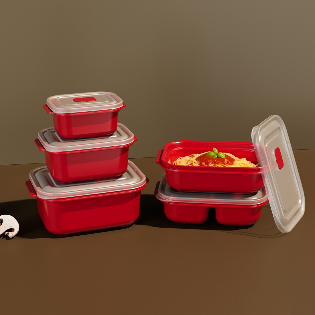 3 Pcs Heat'n Go Rectangular Set ( 500 x 1000 x 2000 ml)