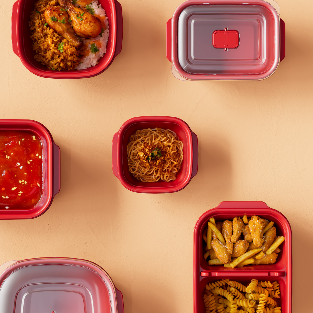 550 ml Heat'n Go Square Microwave Storage Container