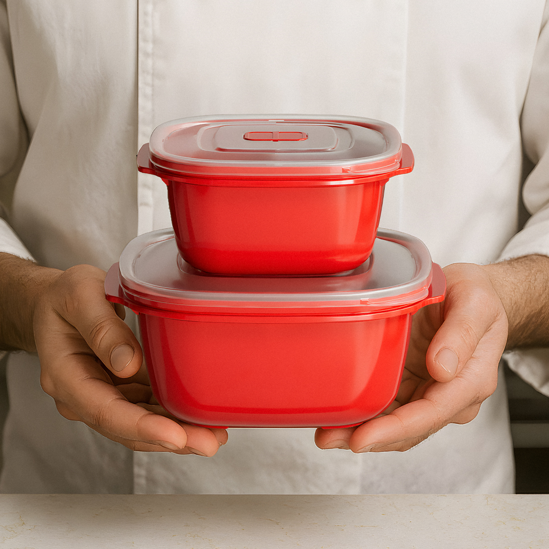 550 ml Heat'n Go Square Microwave Storage Container