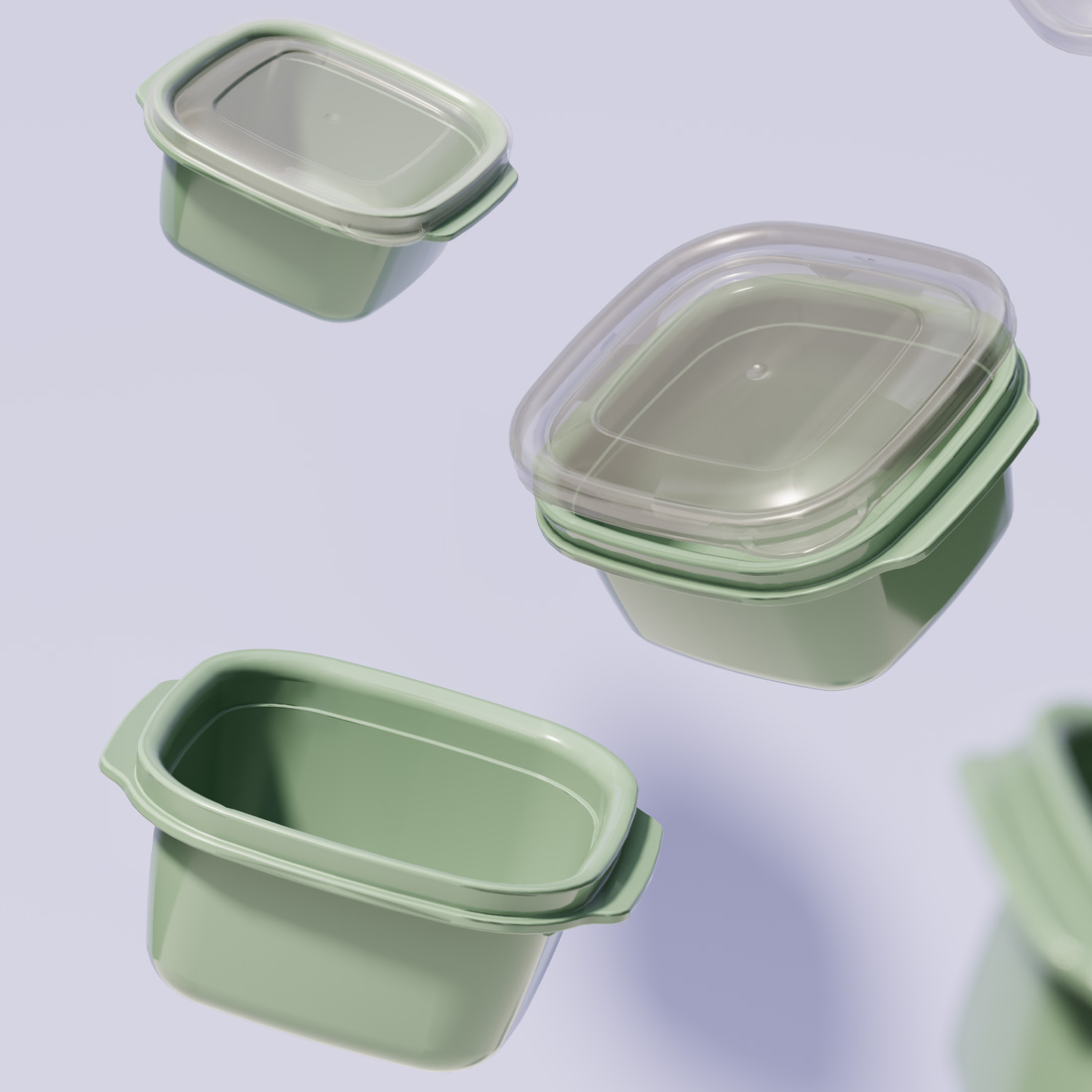 1100 ml Easy Keep Square Storage Container