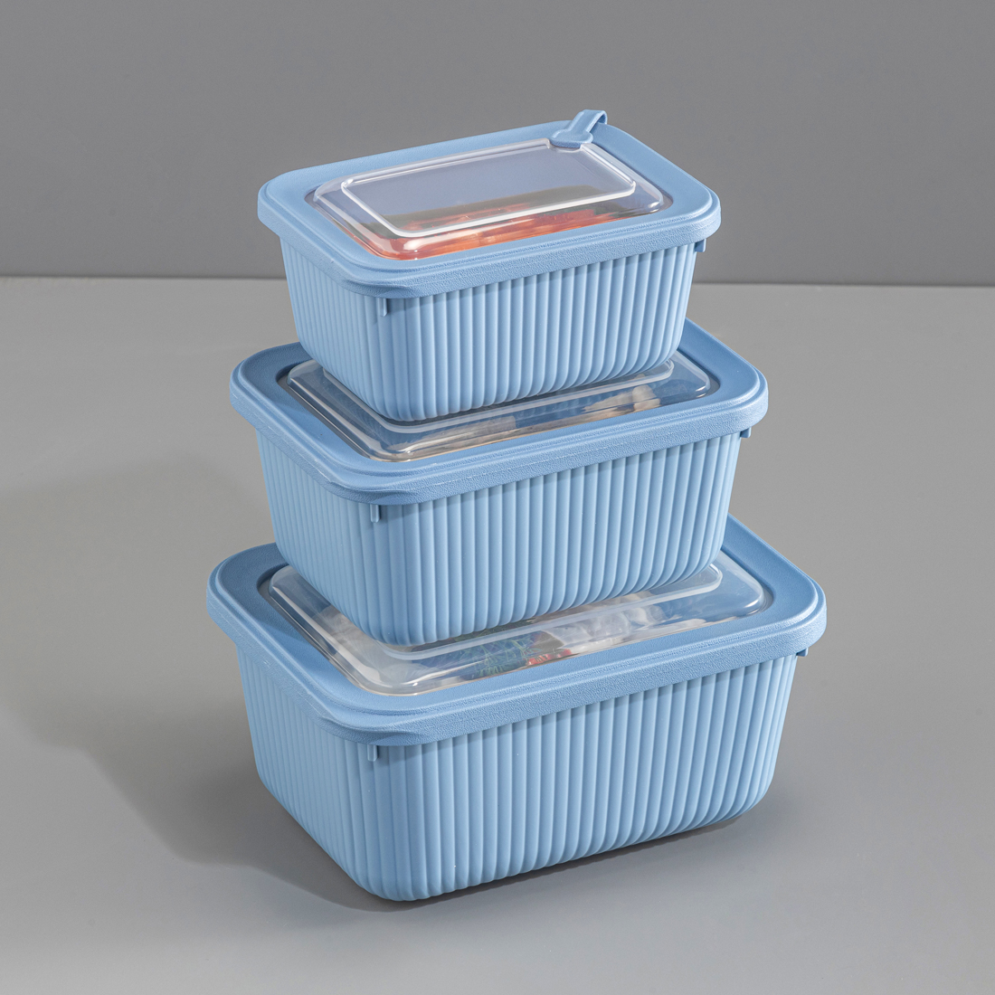 3 Pcs MicroLine Rectangular Set ( 1100-1800-3000 ml )