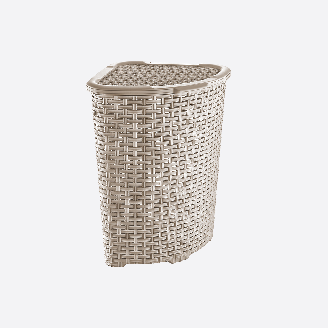 52 L Rattan Corner Laundry Basket