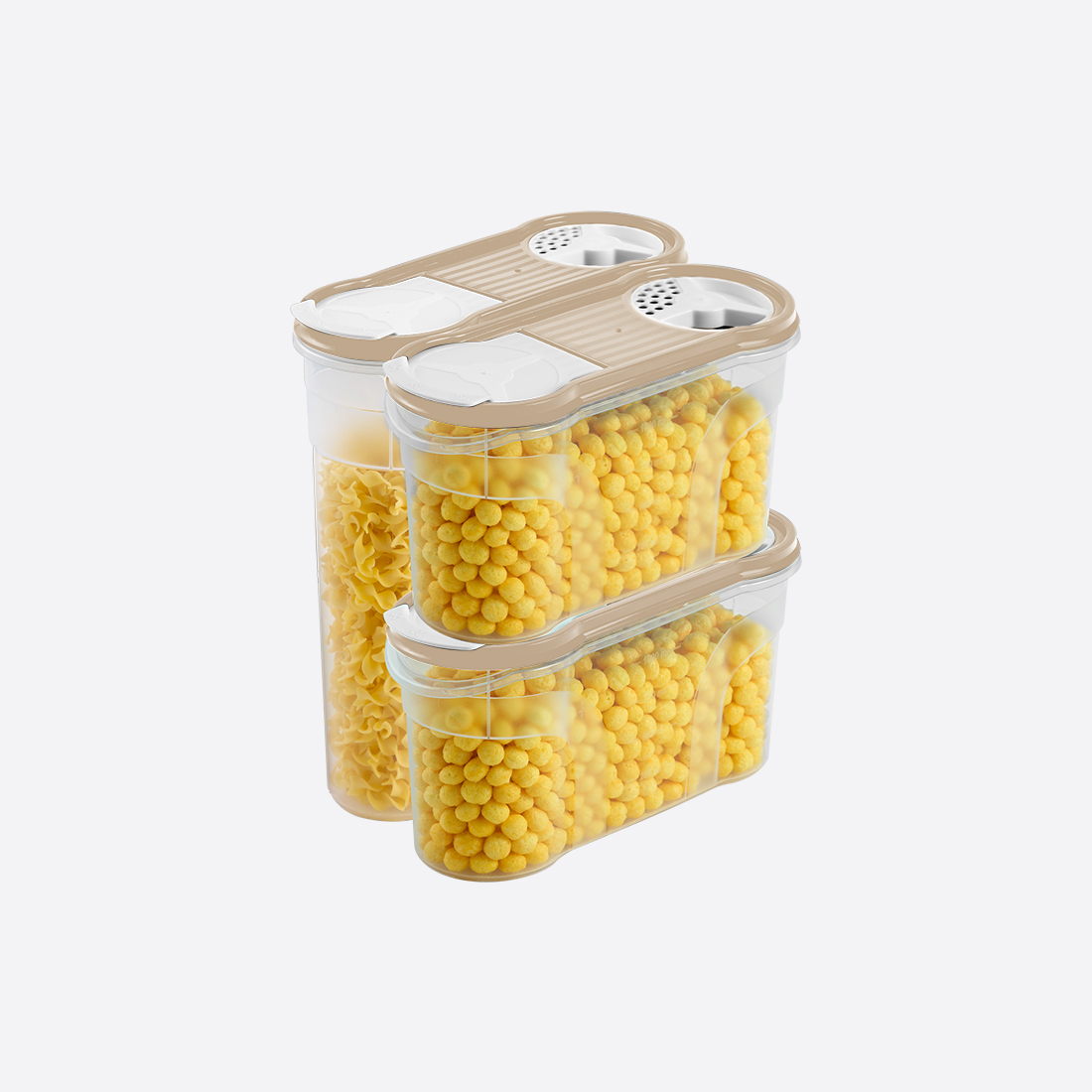 3 Pcs Food Box (2x1400 ml, 1900 ml)