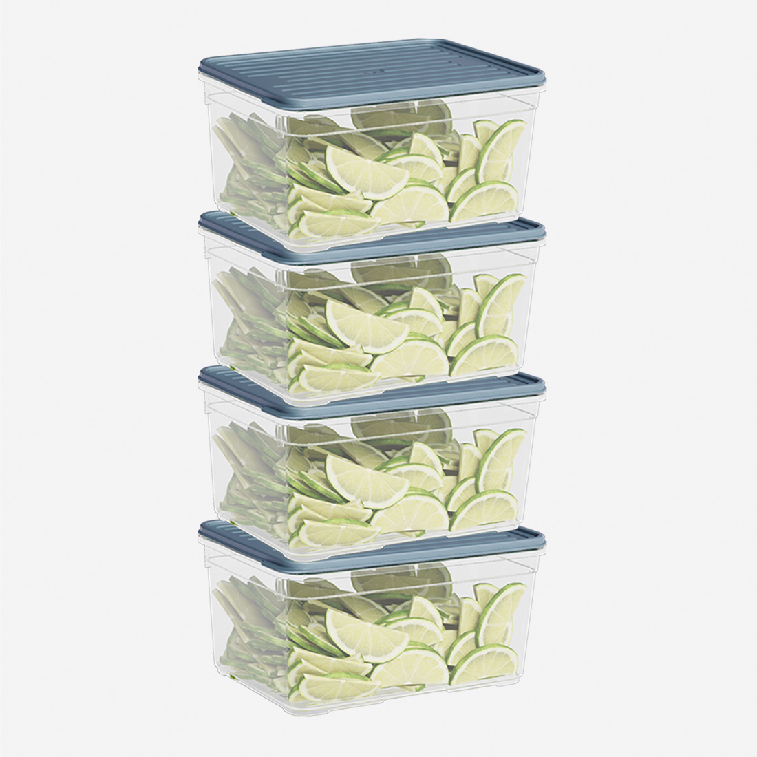 4 Parça Smart Saklama Kabı Set (4 x 2100 ml)