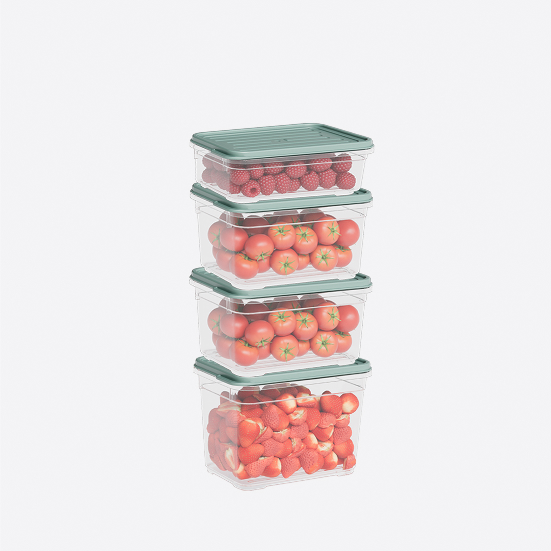 4 Parça Smart Modüler Set ( 500 ml, 2x700 ml, 950 ml )