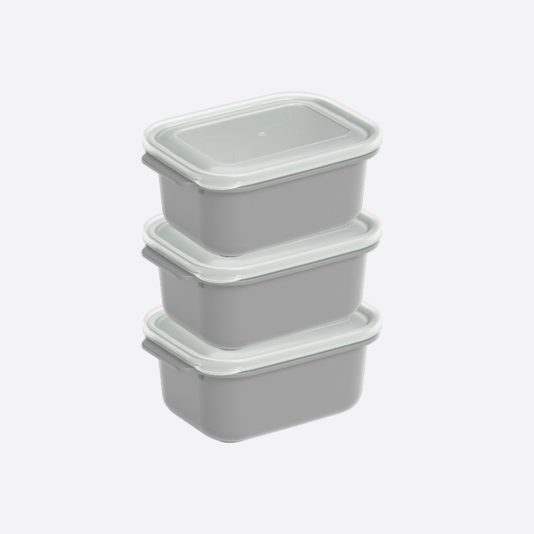 3 Pcs Easy Keep Rectangular Set (3 x 1000 ml)