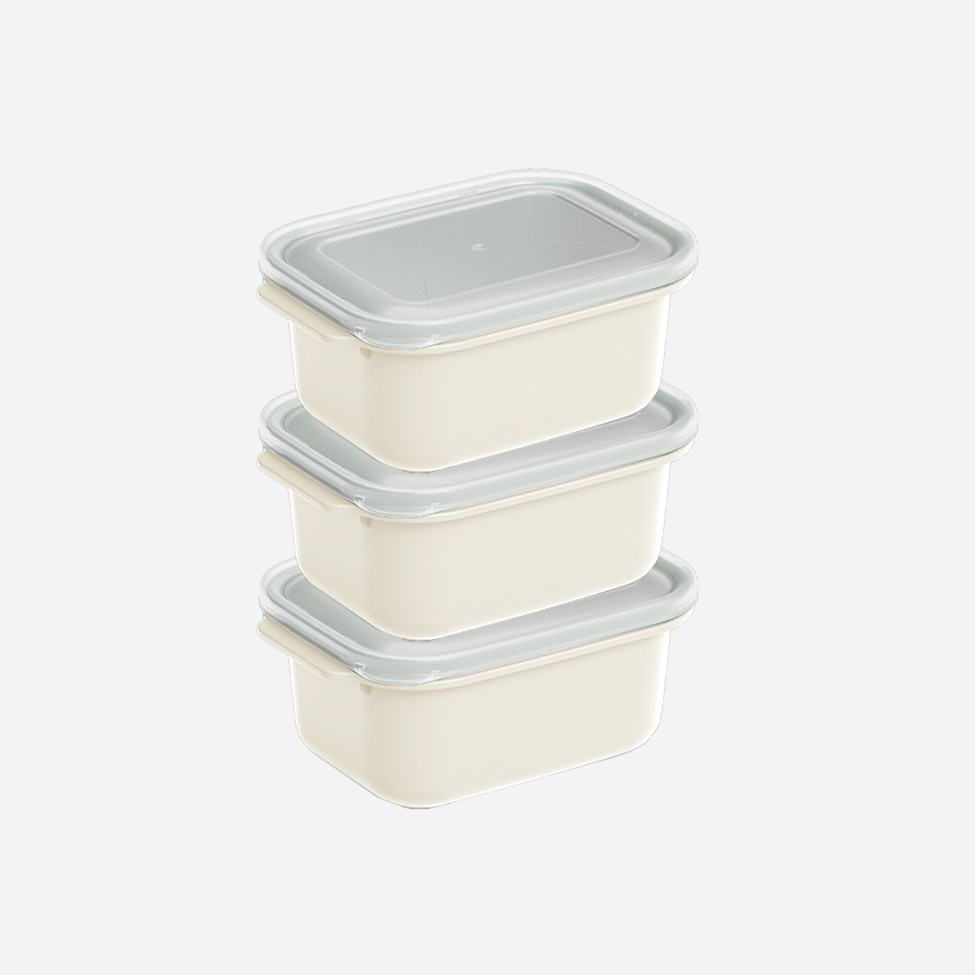 3 Pcs Easy Keep Rectangular Set (3 x 1000 ml)