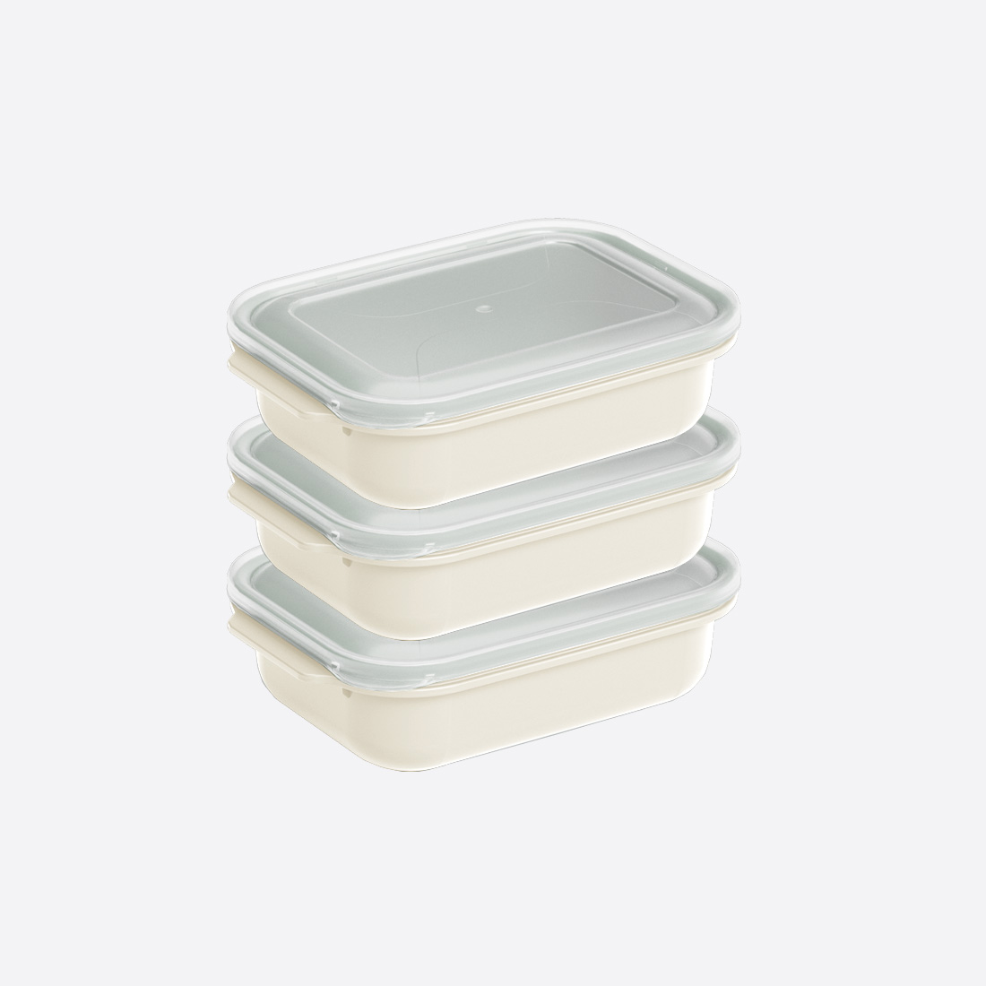 3 Pcs Easy Keep Rectangular Set (3 x 1300 ml)