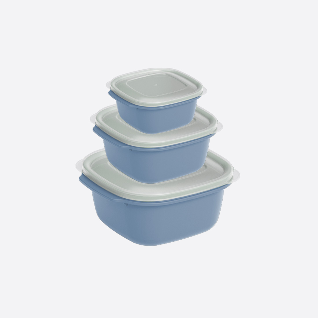 3 Parça Easy Keep Kare Set (550 x 1100 x 2200 ml)