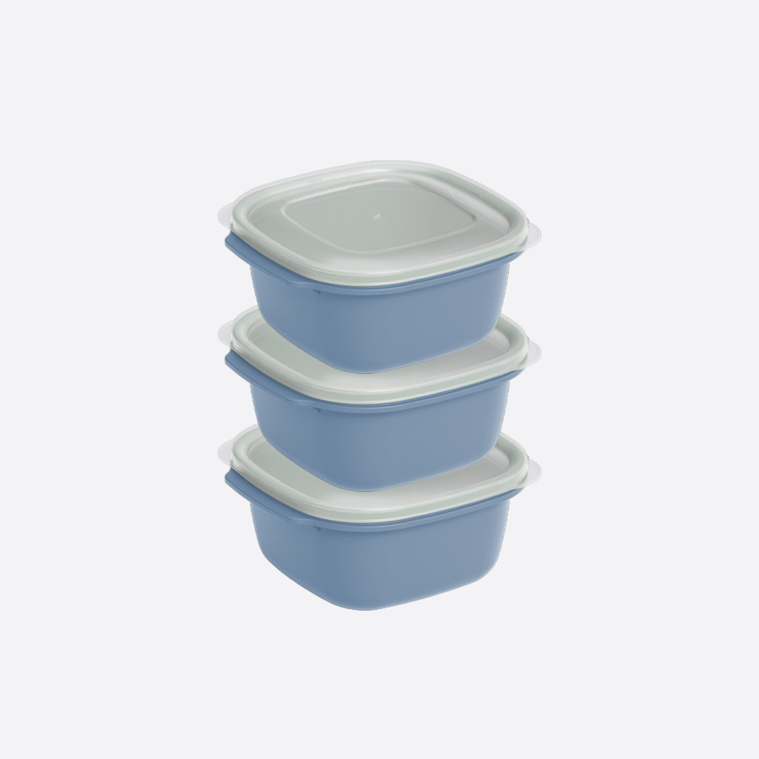 3 Parça Easy Keep Kare Set (3 x 1100 ml)