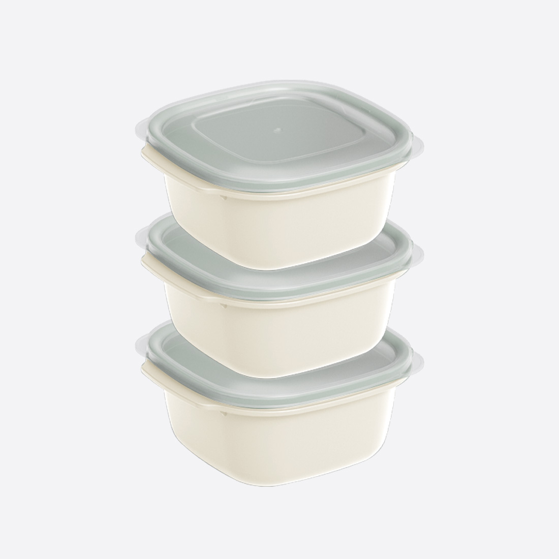 3 Parça Easy Keep Kare Set (3 x 2200 ml)