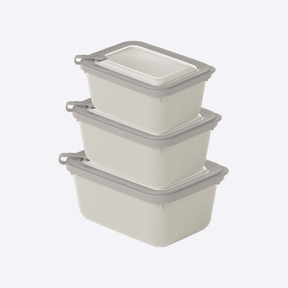3 Pcs MicroSafe Rectangular Set ( 1100-1800-3000 ml )