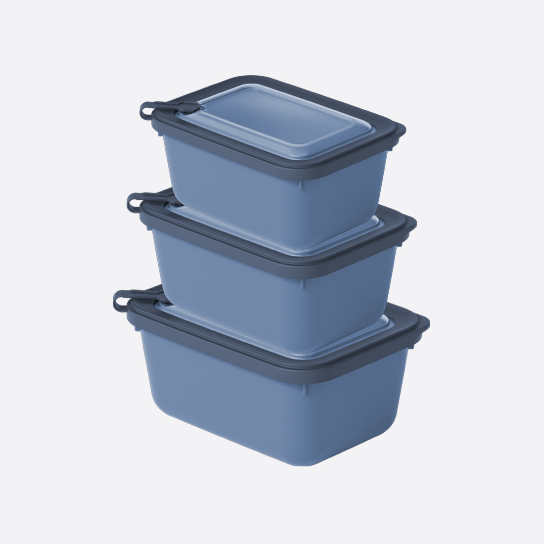 3 Pcs MicroSafe Rectangular Set ( 1100-1800-3000 ml )