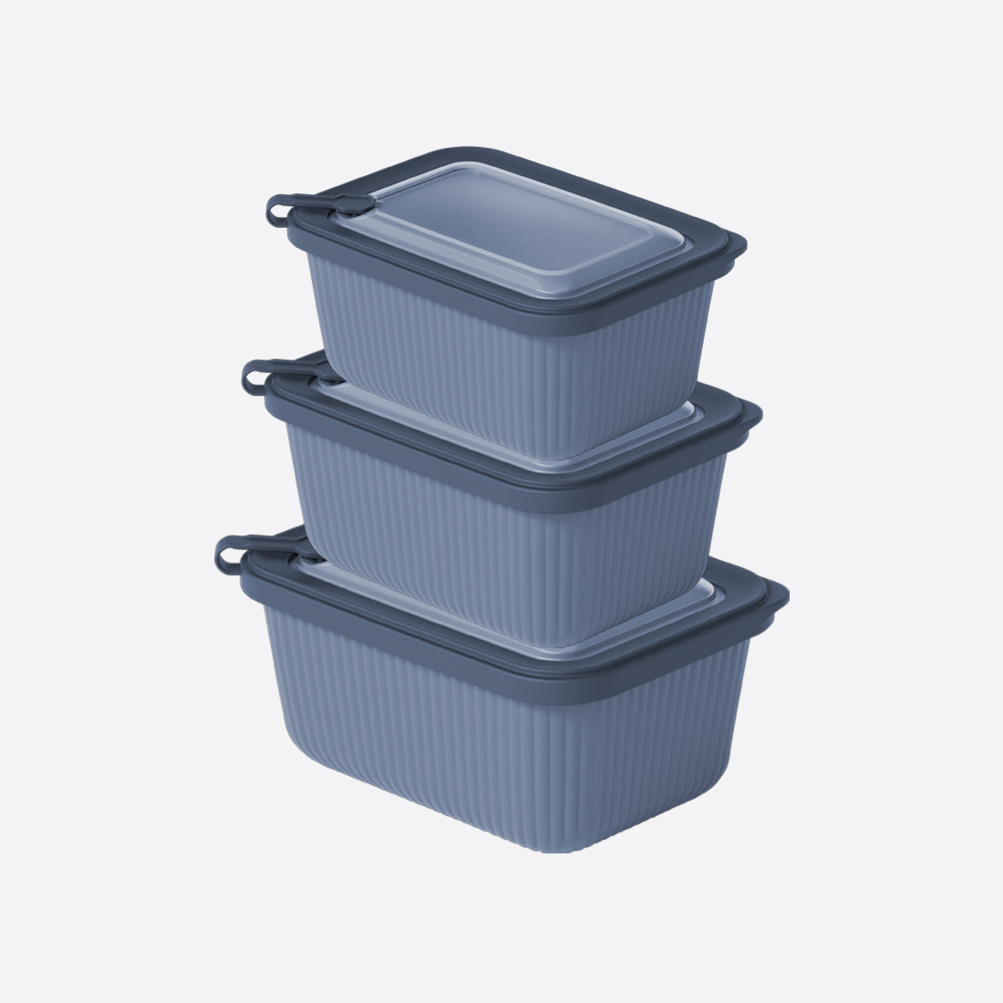 3 Pcs MicroLine Rectangular Set ( 1100-1800-3000 ml )